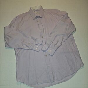 Robert Graham Lilac Long Sleeve Button~Size 17.5~EUC